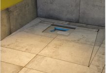 Nowoczesny brodzik posadzkowy brodzik posadzkowy