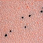 pomaranczowy styropian w kropki z filtrem UV ( z bilska)