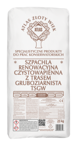 SZPACHLA RENOWACYJNA CZYSTOWAPIENNA Z TRASEM TSGW