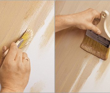 Farby strukturalne, błędy przy aplikacji farby dekoracyjne aplikacja