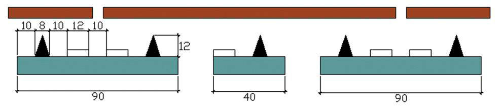Prawidłowe rozłożenie taśmy dwustronnie klejącej i ścieżek kleju